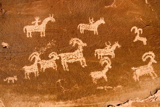 - Ute Petroglyph at Wolfe Ranch, Arches NP -
