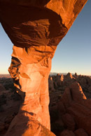 - Inside Skyline Arch at Sunset, Arches NP -