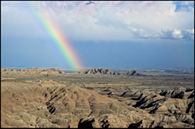 - Rainbow Over the Badlands, Badlands NP -