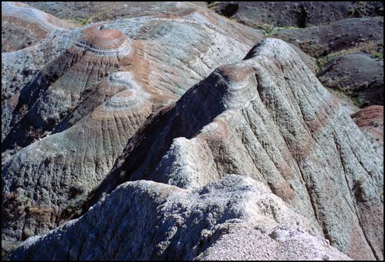 - Colorful Mounds Near Panorama Pointn, Badlands NP -