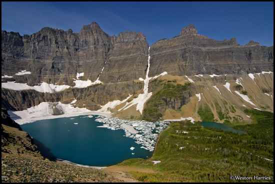- Iceberg Lake below the Ptarmigan Wall, Glacier NP -