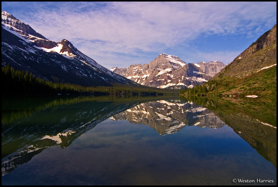 - Mt. Gould Reflected in Lake Josephine, Glacier NP -