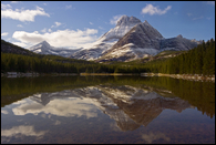 - Swiftcurrent Mtn, Mt. Wilbur, and Bullhead Pt. Reflected in Fishercap Lake, Glacier NP -