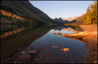- Cosley Lake at Sunrise, Glacier NP -