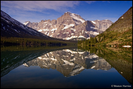 - Mt. Gould Reflected in Lake Josephine, Glacier NP -