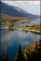 - Aerial View of a Penninsula
on St. Mary Lake, Glacier NP -