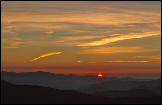 - Sunset Over Distant Ridges, GSMNP -