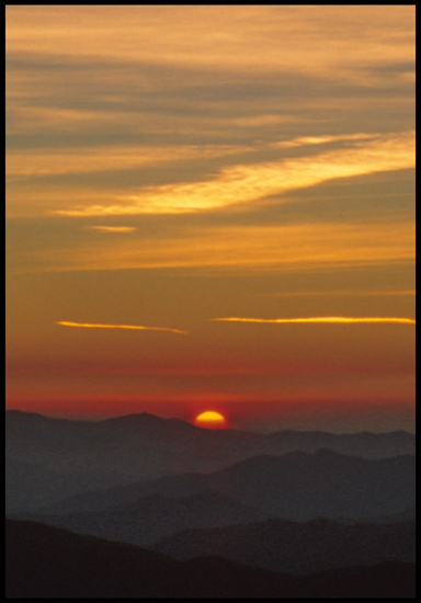 - Sunset Over Distant Ridges, GSMNP -