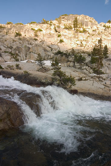 - A Small Cascade in Granite Basin, Kings Canyon NP -