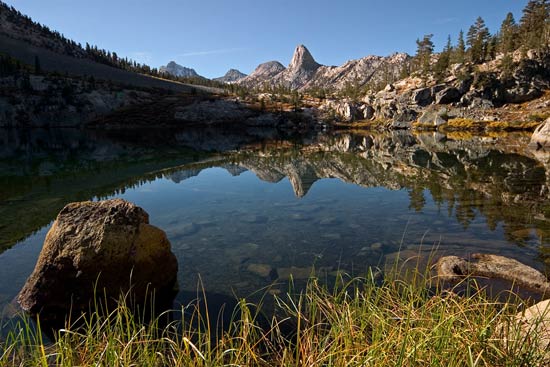 - Fin Dome Reflected in Dollar Lake, Autumn, Kings Canyon NP -