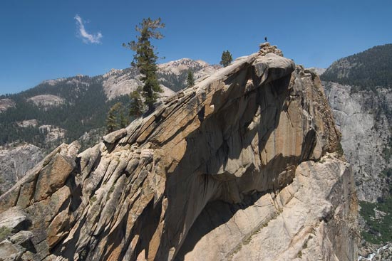 - Backpacker Standing on the Peak of The Watchtower, Sequoia NP -
