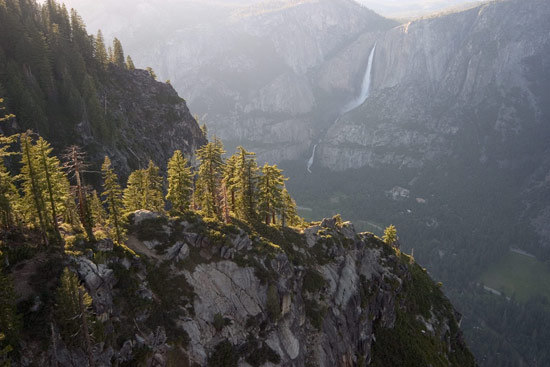 - Distant Yosemite Falls Seen From Glacier Point, Yosemite NP -