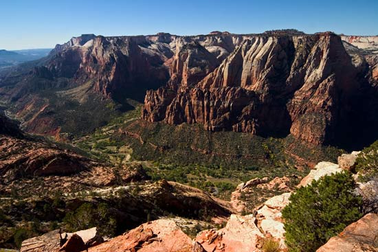 - Lady Mtn and South Zion Canyon From the East Rim, Zion NP -