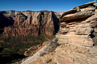 - Sandstone Formation and Lady Mtn Seen From the East Rim, Zion NP -