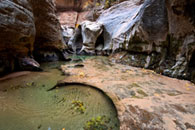 - Formations Carved by Fast Moving Water in the Subway, Left Fork of the North Creek, Zion NP -