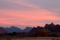 - Pink Sunset Clouds Over Cave Valley, Lower Kolob Plateau, Zion NP -